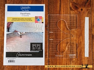 Quilting Template, Feather, 3" by Westalee Design