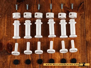 Table Legs (6 Piece) for Elna & Janome/New Home Sewing Machines