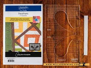 Quilting Template, Feather, 5" by Westalee Design