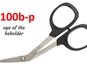 Scissors, 4″ Bent Handle Needlecraft Scissors with Blunt Tip by Kai