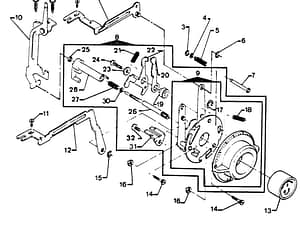 Carrier, Feed Regulator Positioning Pin for Singer 4832 Sewing Machine