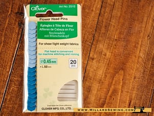 Pins, Flower Head by Clover (20PC)