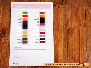 Color Selection Card for Allure Thread by Fil-Tec