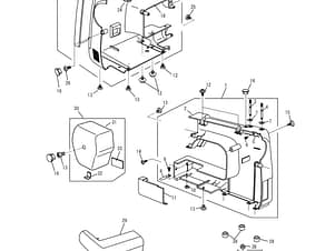 Face Cover Assembly for Janome Home 2139N Sewing Machine