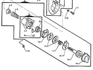 Thread Guide, for Singer 4832 Sewing Machine