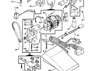 Light Assembly for Singer 4832 Sewing Machine