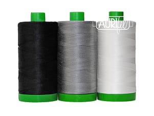 Color Builder 3 Piece Set, 40wt Cotton in African Penguin by Aurifil