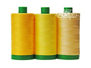 Color Builder 3 Piece Set, 40wt Cotton in African Wild Dog by Aurifil