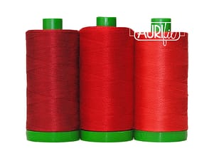Color Builder 3 Piece Set, 40wt Cotton in Red Panda by Aurifil