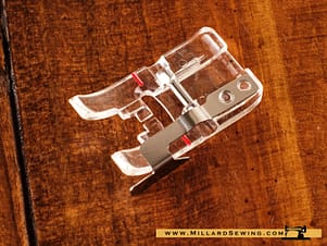 Edge Stitching Foot, Clear for Most Models of Husqvarna Viking Sewing Machines