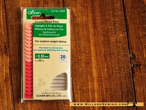 Pins, Flower Head by Clover (20PC)