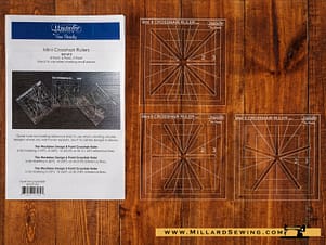 Ruler, Mini Crosshair Square Set by Westalee Design