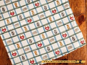 Remnant (Cotton) Vintage 90's Laundry Print