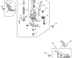 Screw, Set Screw TP 3x8 for Elna and Janome/New Home Sewing Machines