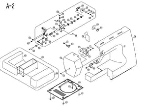 Cover, Front for Singer 6510 Sewing Machine