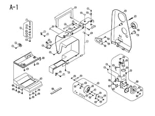 Cover, Back for Singer 6510 Sewing Machine