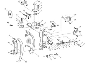Bracket, Thread Guide for BabyLock BLCC Sewing Machine