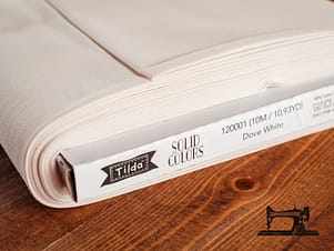 Cotton Fabric, 44" Wide in Dove White by Tilda
