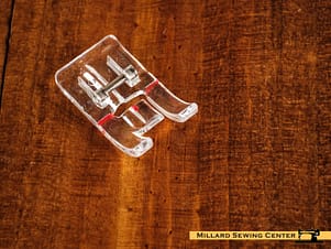 Piping Foot, Clear for Most Models of Husqvarna Viking Sewing Machines