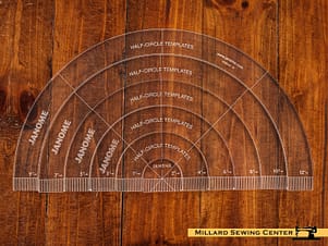 Quilting Template, Half Circle Set by Janome