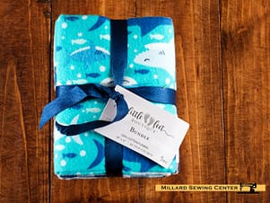 Cotton Fabric, Fat Quarter Bundle, Sea Life by Little Feet Boutique