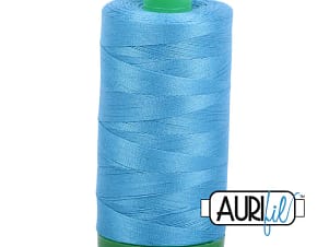 40wt Cotton Thread in 1320 Bright Teal by Aurifil