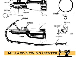 Screw, Spotlight Retaining for Singer Sewing Machines