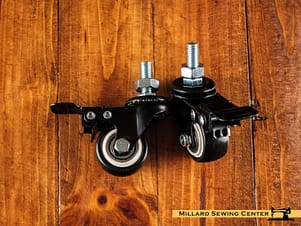 Casters, Mini for Handi Quilter & Janome Longarm Sewing Machine Frames in 2 or 4 Pack