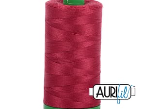 40wt Cotton Thread in 1103 Burgundy by Aurifil