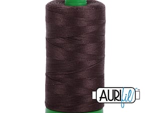 40wt Cotton Thread in 1130 Very Dark Bark by Aurifil