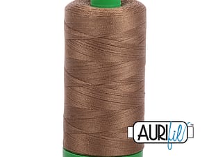 40wt Cotton Thread in 1318 Dark Sandstone by Aurifil