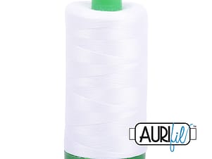 40wt Cotton Thread in 2024 White by Aurifil