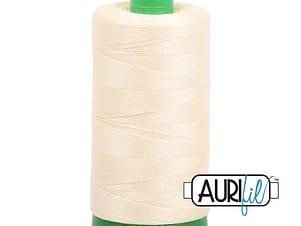 40wt Cotton Thread in 2110 Light Lemon by Aurifil