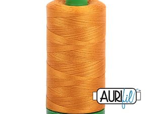 40wt Cotton Thread in 2145 Yellow Orange by Aurifil