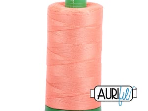 40wt Cotton Thread in 2220 Light Salmon by Aurifil