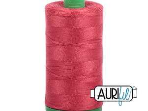 40wt Cotton Thread in 2230 Red Peony by Aurifil