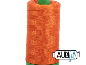 40wt Cotton Thread in 2235 Orange by Aurifil