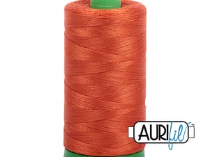 40wt Cotton Thread in 2240 Rusty Orange by Aurifil