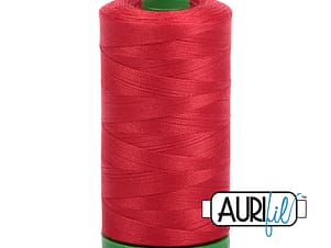 40wt Cotton Thread in 2265 Lobster Red by Aurifil