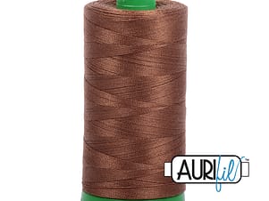 40wt Cotton Thread in 2372 Dark Antique Gold by Aurifil