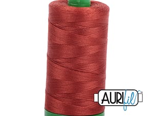 40wt Cotton Thread in 2385 Terracotta by Aurifil