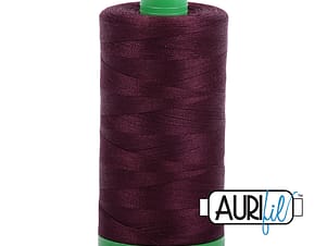 40wt Cotton Thread in 2465 Very Dark Brown by Aurifil