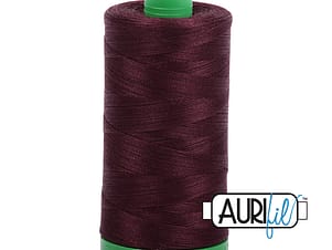 40wt Cotton Thread in 2468 Dark Wine by Aurifil