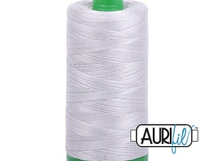 40wt Cotton Thread in 2615 Aluminum by Aurifil
