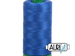40wt Cotton Thread in 2735 Medium Blue by Aurifil