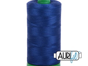 40wt Cotton Thread in 2780 Dark Delft Blue by Aurifil