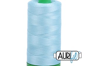 40wt Cotton Thread in 2805 Light Grey Turquoise by Aurifil