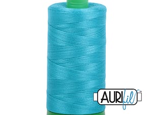 40wt Cotton Thread in 2810 Turquoise by Aurifil