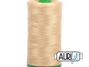 40wt Cotton Thread in 2915 Very Light Brass by Aurifil