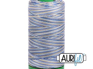 40wt Cotton Thread in 4649 Lemon Blueberry by Aurifil